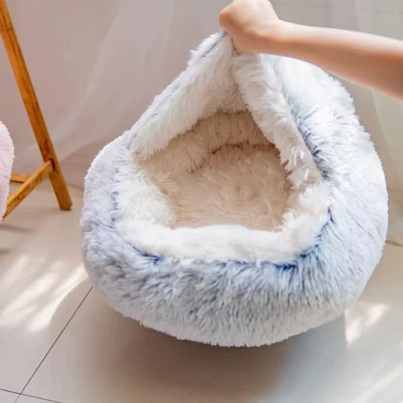PawDreams⢠Cozy Cave Cat & Small Pet Bed